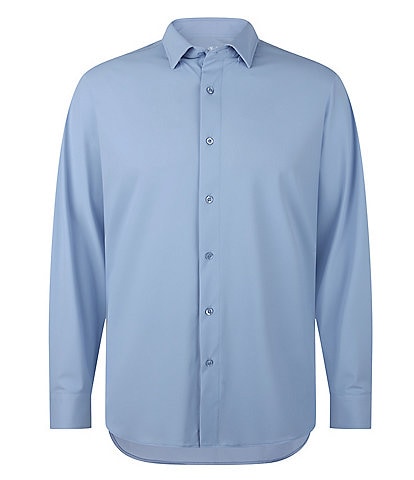 Visconti Solid Performance Stretch Long Sleeve Woven Shirt
