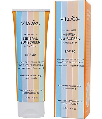 VitaSea Suncare Ultra-Sheer Mineral Sunscreen Lotion SPF 30