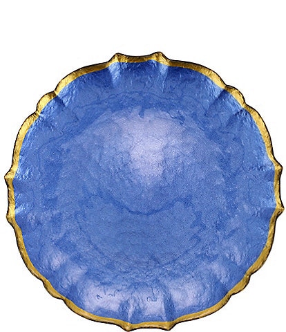 Viva by Vietri Baroque Glass Dinner Plate