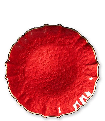 Viva by VIETRI Baroque Glass Salad Plate