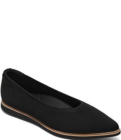 Vivaia Veronica Washable Knit Pointed Toe Slip On Flats