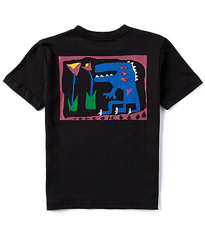 Volcom Big Boys 4-7 Short Sleeve Arthur Dino Graphic T-Shirt