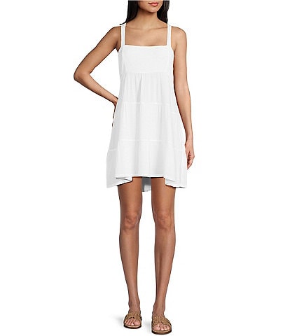 Volcom Beach Moon Stone Gauze Sleeveless Dress