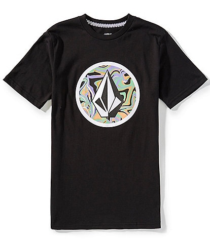 Volcom Big Boys 8-20 Crisp Stone Fill Short Sleeve Graphic T-Shirt