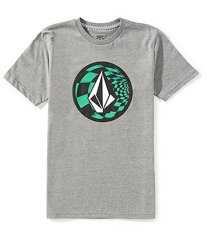 Volcom Big Boys 8-20 Crisp Stone Fill Short Sleeve Graphic T-Shirt