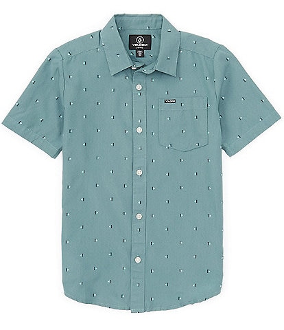 Volcom Big Boys 8-20 Short Sleeve Mistere Button-Up Shirt
