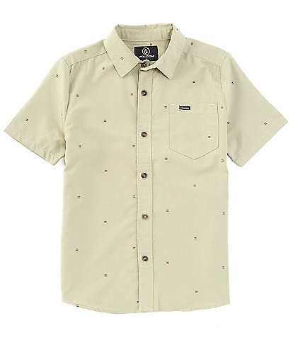 Volcom Big Boys 8-20 Short Sleeve Bankstone Dobby Shirt