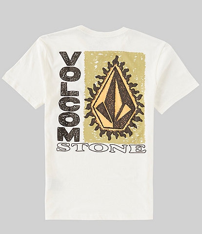 Volcom Big Boys 8-20 Short Sleeve Flamed Logo Graphic T-Shirt