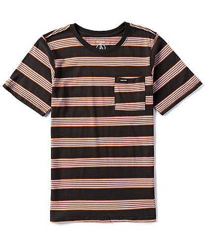 Volcom Big Boys 8-20 Short Sleeve Horizon Stripe Swing Stone T-Shirt