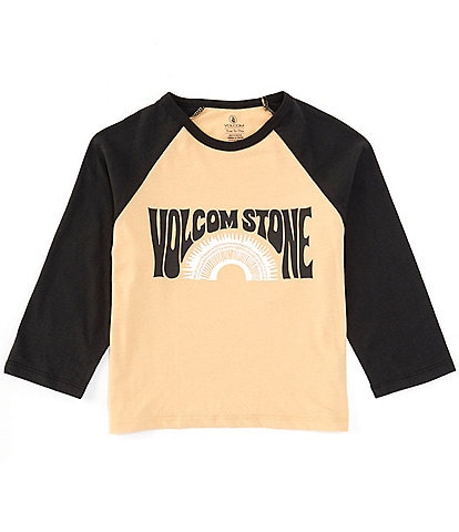 Volcom Big Girls 7-16 Raglan Sleeve Pitch It T-Shirt