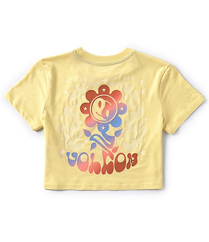 Volcom Big Girls 7-16 Short Sleeve Crew Neck Butterfly Peace Graphic T-Shirt