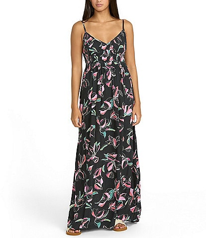 Volcom Dream In Bloom Sleeveless Maxi Dress