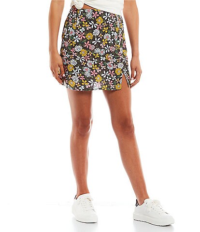Volcom Happy Dazee Printed Miniskirt