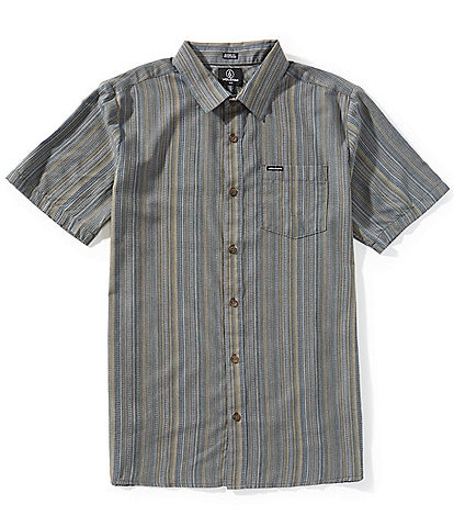 Volcom Jahstripe Short Sleeve Woven Shirt