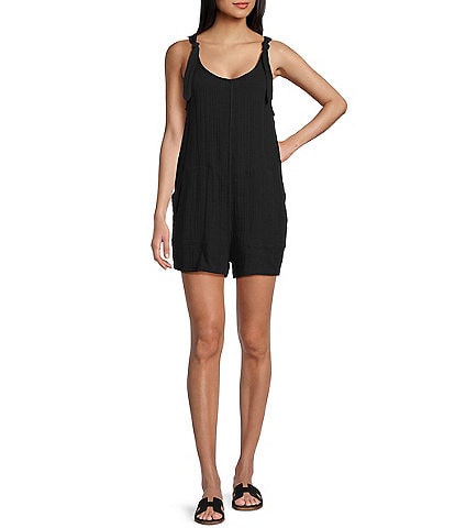 Volcom Lil Gauze Tie Strap Romper