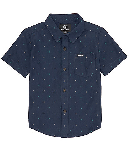Volcom Little Boys 2T-7 Short Sleeve Honestone Button-Up Shirt