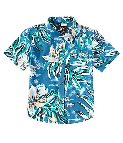 Volcom Little Boys 2T-7 Short-Sleeve Marble Floral Woven Shirt