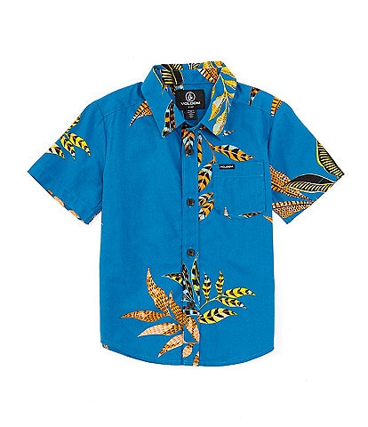 Volcom Little Boys 2T-7 Short Sleeve Paradiso Floral Shirt