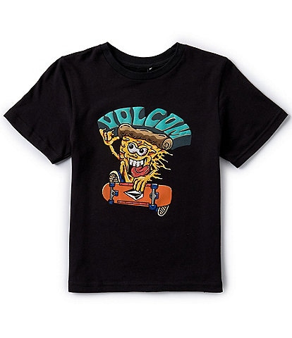 Volcom Little Boys 2T-7 Short Sleeve Pizza Power T-Shirt