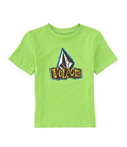 Volcom Little Boys 2T-7 Short Sleeve Sticker Stamp T-Shirt