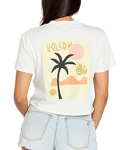 Volcom Palm Tree Graphic Short Sleeve Pocket Dial T-Shirt