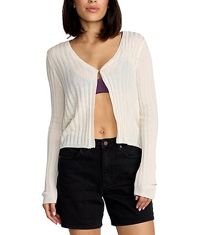 Volcom Pulp Stitchin Wide Rib Flyaway Front Cardigan