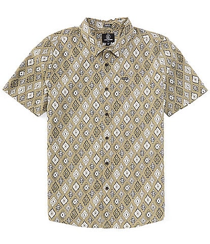 Volcom Scaler Stone Short Sleeve Printed Woven Shirt