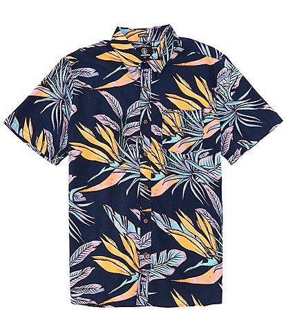 Volcom Short Sleeve Indospray Floral Woven Shirt
