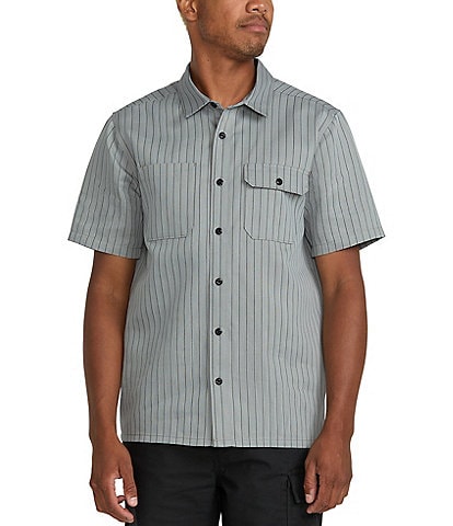 Volcom Trade Stone Stripe Short Sleeve Woven Shirt