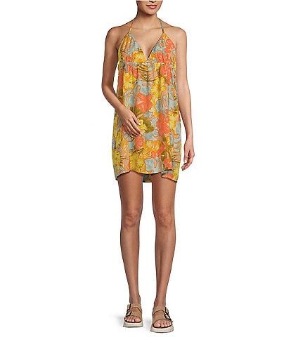 Volcom Tropical Spice Printed Fit & Flare Dress