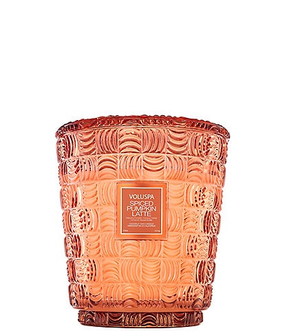 Voluspa Capsule Collection Spiced Pumpkin Latte 5-Wick Hearth Candle With Lid