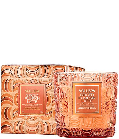Voluspa Capsule Collection Spiced Pumpkin Latte Luxe Classic Candle, 12 oz.