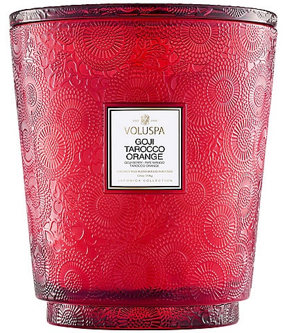 Voluspa Goji Tarocco Orange 5 Wick Hearth Candle with Lid
