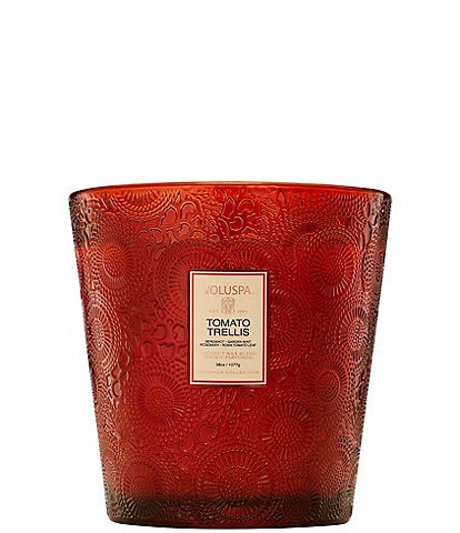 Japonica Collection Tomato Trellis 3-Wick Hearth Candle