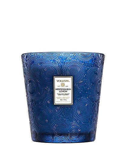 Voluspa Mediterranean Lemon 3-Wick Hearth Candle, 8 oz.