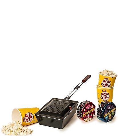 Wabash Valley Farms Traditional Shake & Pop Outdoor Popcorn Popper Gift Set