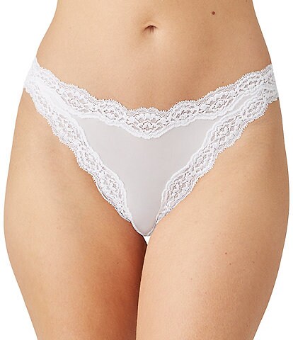 Wacoal Softly Styled High Leg Floral Lace Trim Panty