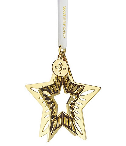 Waterford 2023 Golden 3D Star Ornament