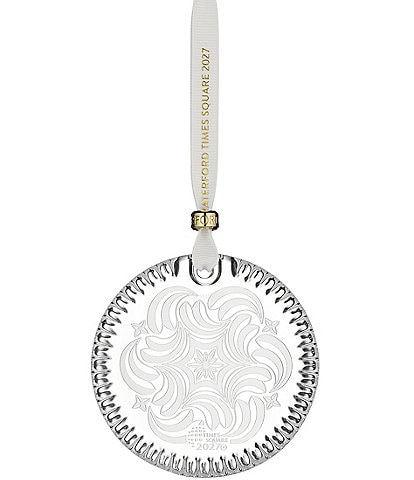 Waterford 2027 Times Square Disc Crystal Ornament