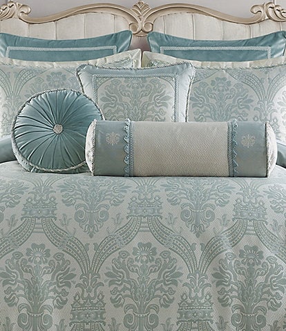 Waterford Castle Cove Collection Woven Damask Jacquard Reversible Comforter Set