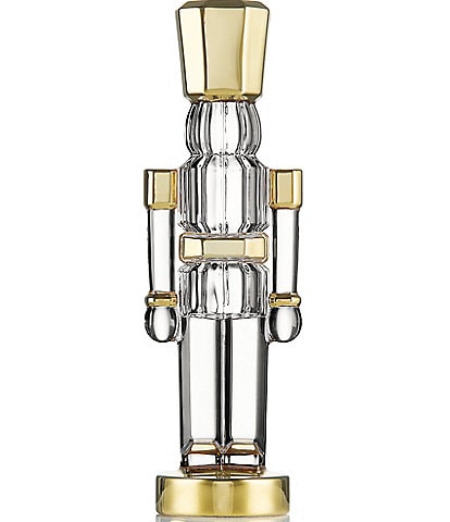 Waterford Christmas Crystal Collection Standing Nutcracker Gilded Figurine