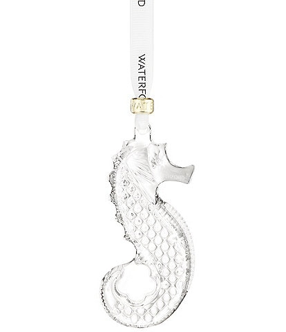 Waterford Christmas Crystal Seahorse Crystal Ornament