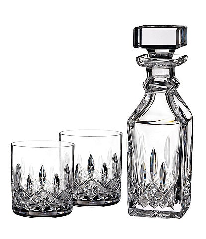 Waterford Lismore Connoisseur Crystal Square Decanter & Tumbler Set