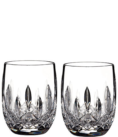Waterford Lismore Crystal Rounded Tumbler Pair