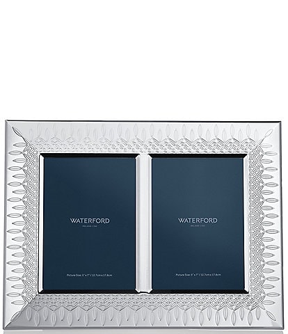 Waterford Lismore Double Photo Frame, 5x7 in.