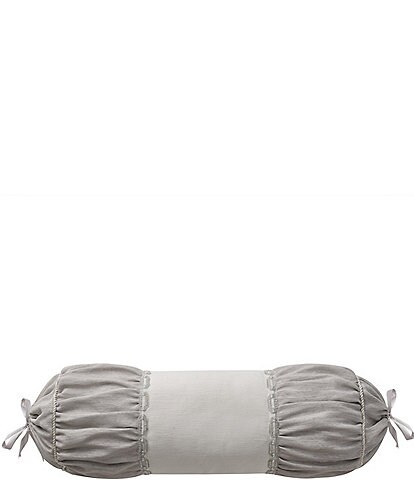 Waterford Lysander Textured Pieced Jacquard Rushed Neckroll Pillow