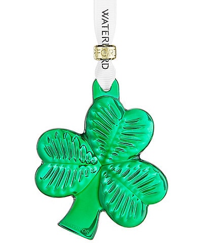 Waterford Mini Shamrock Green Ornament