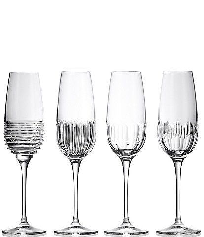 Waterford Mixology Flute 11floz, Mixed Set of 4