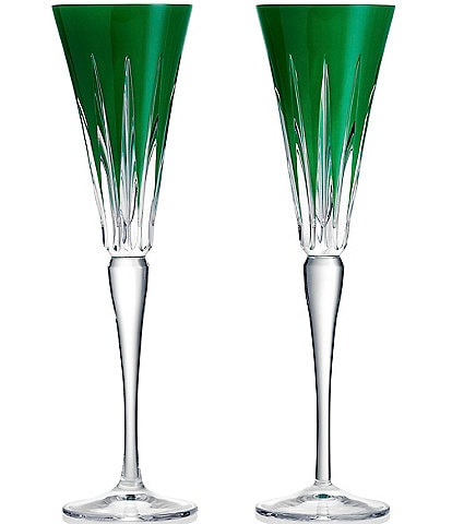 Waterford New Year Flutes Firework, Set of 2