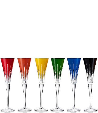Waterford New Year Mixed Flutes Firework 2025, Set of 6